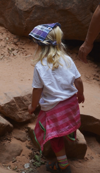 In the Kayenta-Emerald Pools Trail